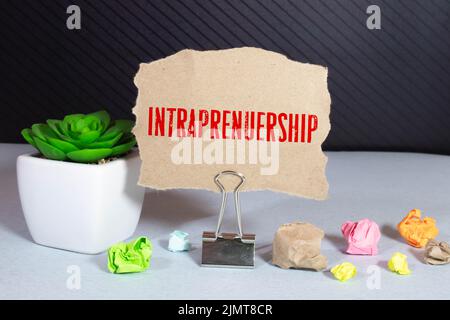 Concept d'entreprise : nuage de mots d'entrepreneur. Banque D'Images