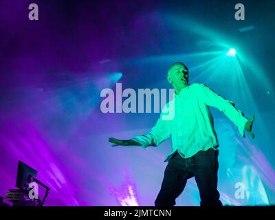 Oxfordshire, Royaume-Uni. 7th août 2022. Underworld Headline le dernier jour du Wilderness Festival, Cornbury Park, Oxfordshire. Crédit : Andrew Walmsley/Alamy Live News Banque D'Images