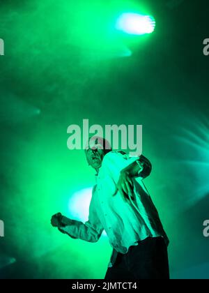 Oxfordshire, Royaume-Uni. 7th août 2022. Underworld Headline le dernier jour du Wilderness Festival, Cornbury Park, Oxfordshire. Crédit : Andrew Walmsley/Alamy Live News Banque D'Images