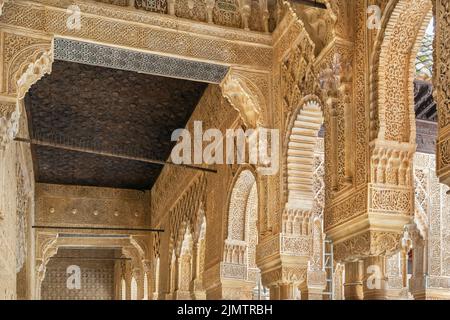 Arcade à Alhambra, Grenade, Espagne Banque D'Images