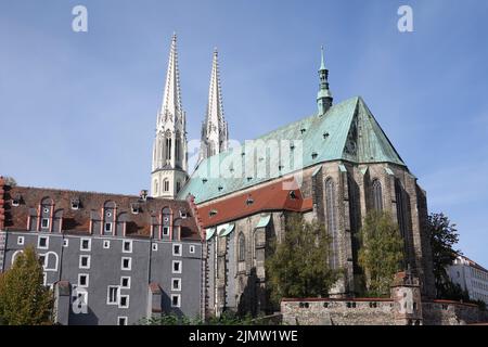 Église paroissiale Saint-Pierre et Paul à Goerlitz Banque D'Images