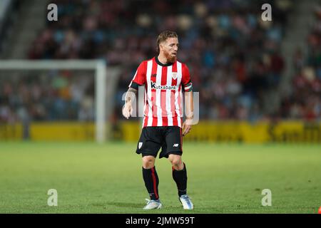 Barakaldo, Espagne. 5th août 2022. Iker Muniain (Bilbao) football : finale espagnole de la 'VI coupe du pays Basque' entre le Club Athlétique de Bilbao 1-0 Real Sociedad au Campo de futubol Lasesarre à Barakaldo, Espagne . Crédit: Mutsu Kawamori/AFLO/Alay Live News Banque D'Images