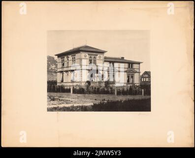 Durm Joseph (1837-1919), Villa Maischhofer, Pforzheim (1875-1876): Vue. Impression sur papier, 32,5 x 42,9 cm (y compris les bords de numérisation) Durm Joseph (1837-1919): Villa Maischhofer, Pforzheim Banque D'Images