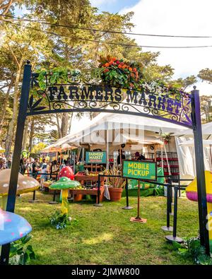 San Francisco, États-Unis. 07th août 2022. Le marché agricole est ouvert pendant le festival de musique et d'arts Outside Lands 2022 qui a lieu dans le parc du Golden Gate Bridge à San Francisco, en Californie, sur 7 août 2022. (Photo par Alive Coverage/Sipa USA) crédit: SIPA USA/Alay Live News Banque D'Images