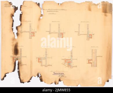 Punitzer Martin (1889-1949), Roxy-Palast, Berlin-Schöneberg (1929): Ventilation des sections détaillées. Crayon aquarelle, 71,9 x 93,5 cm (y compris les bords de balayage) Punitzer Martin (1889-1949): Roxy-Palast, Berlin-Schöneberg Banque D'Images