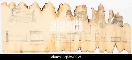 Punitzer Martin (1889-1949), projet d'hôtel Hardenbergstraße, Berlin (1930): Mobiliar. Matériau/technologie N.N. Capturé, 57,6 x 139,4 cm (y compris les bords de balayage) Punitzer Martin (1889-1949): Hotelprojekt Hardenbergstraße, Berlin Banque D'Images