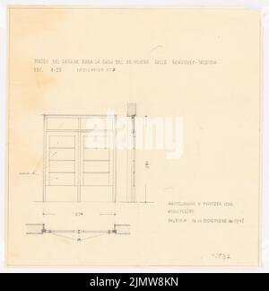 Punitzer Martin (1889-1949), maison pour le Dr Erwin Hucke, Valdivia (1941): Contenu du plan N.N. détecté. Matériau/technologie N.N. Capturé, 33,4 x 33 cm (y compris les bords de balayage) Punitzer Martin (1889-1949): Haus für Dr. Erwin Hucke, Valdivia Banque D'Images