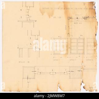 Punitzer Martin (1889-1949), maison pour le Dr Erwin Hucke, Valdivia (1941): Contenu du plan N.N. détecté. Matériel/technologie N.N. enregistré, 41,9 x 45 cm (y compris les bords de balayage) Punitzer Martin (1889-1949): Haus für Dr. Erwin Hucke, Valdivia Banque D'Images