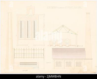 Alfred Michel (1843-1913): Système technique: Kesselhaus Alfred Michel (1843-1913): Technische Anlage: Kesselhaus Banque D'Images