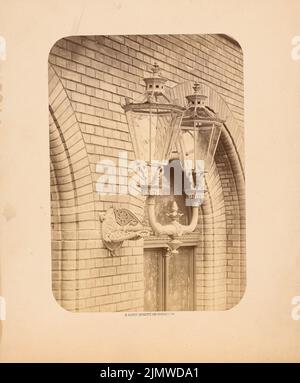 Römer Eduard (1814-1895), Lower Silesian-Märkischer Bahnhof (gare de Silésie, Ostbahnhof) Berlin (1869): Détails. Photo sur carton, 27,9 x 23 cm (y compris les bords de balayage) Römer Eduard (1814-1895): Niederschlesisch-Märkischer Bahnhof (Schlesischer Bahnhof, Ostbahnhof), Berlin Banque D'Images