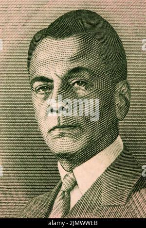 Manuel Luis Quezón portrait de l'ancien peso philippin Banque D'Images