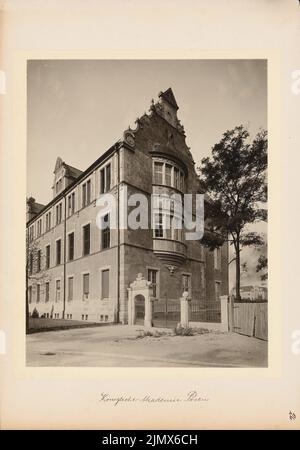 Architecte inconnu, Académie royale de Poznan (1910): Vue. Photo sur carton, 41,5 x 29 cm (y compris les bords) Fürstenau Eduard August Wilhelm (1862-1938): Königliche Akademie, Posen Banque D'Images