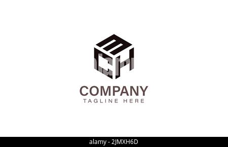 Logo lettre MCH, logo trois lettres, Alphabet M C H modèle d'icône en forme de vecteur hexagonal Illustration de Vecteur