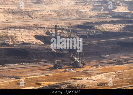 mine de charbon brun hambach en allemagne Banque D'Images