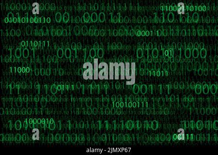 Données de code binaire de flux numérique Banque D'Images