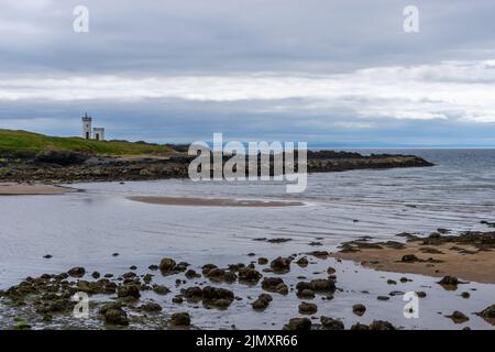 Vue sur le phare d'Elie sur le Firth of Forth en Écosse Banque D'Images