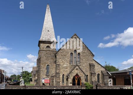 EAST GRINSTEAD, WEST SUSSEX, Royaume-Uni - JUILLET 1 : vue de l'église de Moat à East Grinstead sur 1 juillet 2022 Banque D'Images