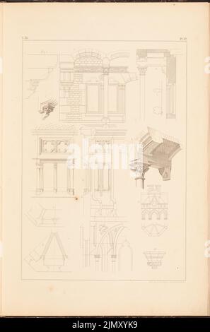 Sterior Gottlob (1820-1864), maison de campagne. (De: Dessins aux maisons de ville et de campagne, 2nd Ed., Glogau.) (Sans DAT.) : détails. Lithographie sur papier, 46,2 x 30,5 cm (y compris les bords de numérisation) Banque D'Images