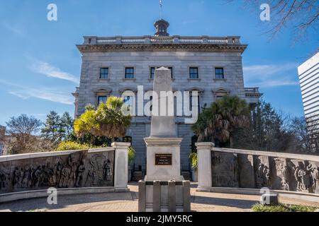 Un monument en souvenir du noir à Columbia, en Caroline du Sud Banque D'Images