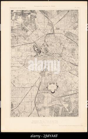 Schmitz Bruno (1858-1916), concours Groß-Berlin 1910. (Depuis : le concours Groß-Berlin. Les designs primés avec des rapports explicatifs, Berlin 1911.) (1911-1911): plan de développement. Pression sur le papier, 48,9 x 32,5 cm (y compris les bords de numérisation) Banque D'Images