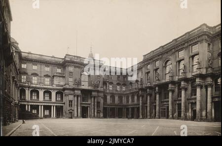 Schlüter Andreas (1660-1714), palais de Berlin (sans dat.) : cour intérieure (orientale) du château. Photo, 21,4 x 34,8 cm (y compris les bords de numérisation) Banque D'Images