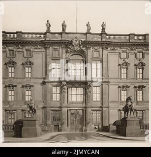 Schlüter Andreas (1660-1714), palais de Berlin (sans date) : façade de Lustgarten, portail IV Photo, 32,8 x 33,6 cm (y compris les bords de numérisation) Banque D'Images