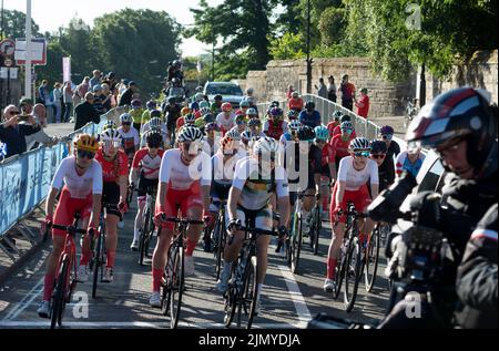 Course cycliste féminine des Jeux du Commonwealth de 2022, Warwick, Royaume-Uni Banque D'Images