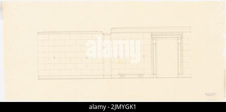 Böhmer Franz (1907-1943), appartement officiel du ministre des Affaires étrangères du Reich Joachim von Ribbentrop à Berlin-Mitte (1941-1941): Vue sur le mur. Crayon sur transparent, 46 x 101,9 cm (y compris les bords de numérisation) Banque D'Images