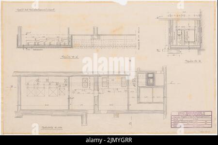 Böhmer Franz (1907-1943), appartement officiel du ministre des Affaires étrangères du Reich Joachim von Ribbentrop à Berlin-Mitte (1941-1941): Schoferschornstein. Crayon, charbon sur transparent, 52 x 83,8 cm (y compris les bords de numérisation) Banque D'Images