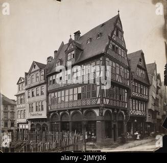 Royal Prussian Measuring Picture, Hüllgasse, Francfort-sur-le-main (1909): View Eckhaus. Photo, 36,2 x 39,5 cm (y compris les bords de numérisation) Banque D'Images