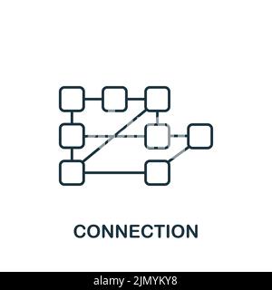 Icône connexion. Icône monochrome simple pour les modèles, la conception Web et les infographies Illustration de Vecteur