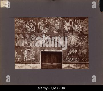 Photographe inconnu, Dom S. Maria Assunta à Torcello (sans date): Mosaïque sur le mur arrière: Dernier plat dans le style vénitien-byzantin des 12th et 13th siècles .. Photo sur papier, 40,2 x 48, 3 cm (y compris les bords de numérisation) Banque D'Images