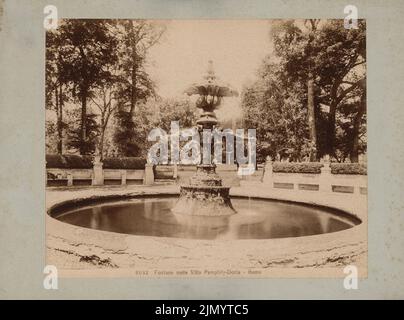 Algarve di Alessandro (1602-1654), Villa Doria Pamphili à Rome. Brunnen (sans date) : vue sur la fontaine. Photo, 23,7 x 31,9 cm (y compris les bords de numérisation) Banque D'Images