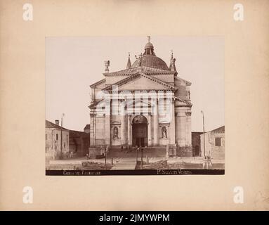 Palladio (1508-1580), il Redentore à Venise (sans DAT.): Façade. Photo sur carton, 29,4 x 37,5 cm (y compris les bords de numérisation) Banque D'Images
