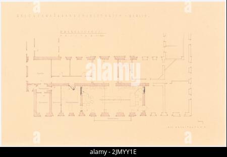 Böhmer Franz (1907-1943), Reich Ministère de l'alimentation et de l'agriculture à Berlin-Mitte (1938-1938): Conversion: Plan d'étage OG 1: 100. Crayon sur le papier, 40,4 x 62,1 cm (y compris les bords de numérisation) Banque D'Images