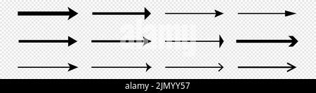 L'icône des flèches définit un design simple Illustration de Vecteur