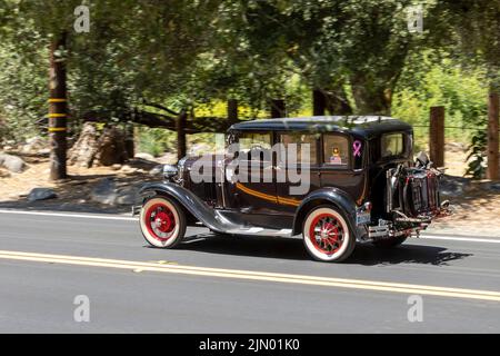 Three Rivers, Etats-Unis - 21 mai 2022: Ancien modèle classique de Ford Une voiture (1927-31) prêt à conduire. Banque D'Images