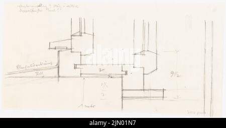 Böhmer Franz (1907-1943), véhicule à moteur à Wünsdorf (1936-1936): Détail. Crayon sur transparent, 23,9 x 46 cm (y compris les bords de numérisation) Banque D'Images