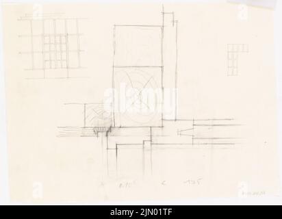 Böhmer Franz (1907-1943), véhicule à moteur à Wünsdorf (1936-1936): Porte: Vue, détail. Crayon sur transparent, 34,1 x 46,7 cm (y compris les bords de numérisation) Banque D'Images