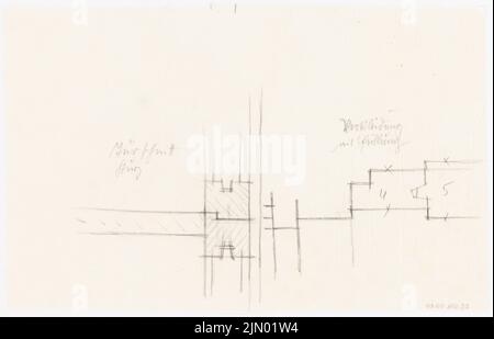 Böhmer Franz (1907-1943), véhicule à moteur à Wünsdorf (1936-1936): Tour: Détail. Crayon sur transparent, 29,5 x 45,9 cm (y compris les bords de numérisation) Banque D'Images