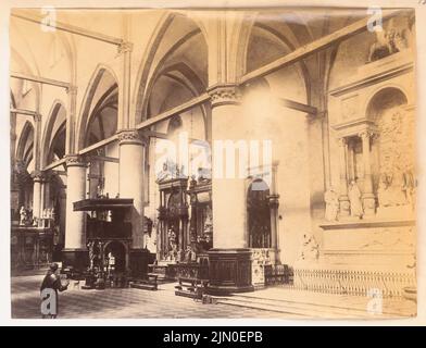 Photographe inconnu, église (sans date): Intérieur. Photo sur carton, 20,6 x 27 cm (y compris les bords de numérisation) N.N. : Kirche Banque D'Images