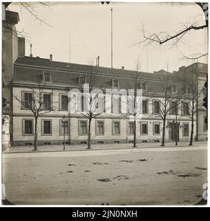 Royal Prussian Measuring Picture, Haus Jägerstraße 51, Berlin (sans date): Vue sur la route du bâtiment construit autour de 1870. Photo, 19,5 x 19,8 cm (avec bords de balayage) Königlich Preußische Messbild-Anstalt: Haus Jägerstraße 51, Berlin (ohne DAT.) Banque D'Images