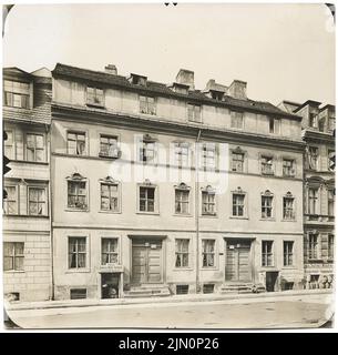 Royal Prussian Measuring Picture, Haus Petristraße 19-20, Berlin (sans date) : vue sur la rue. Photo, 19,3 x 19,6 cm (y compris les bords de balayage) Königlich Preußische Messbild-Anstalt: Haus Petristraße 19-20, Berlin (ohne DAT.) Banque D'Images