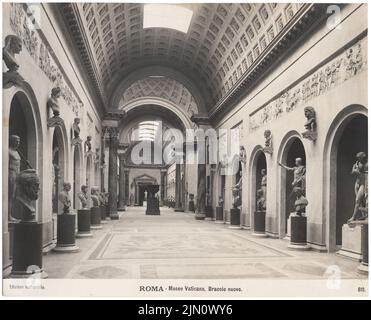 UNBEK. Photos, Musée du Vatican à Rome (Ohne DAT.): Nouveau bras. Photo, 19,9 x 24,6 cm (taille Scanränder). Vous Architektormuseum Inv. N° F 6220. Unbek. Fotograf : Museo Vaticano en ROM (ohne DAT.) Banque D'Images