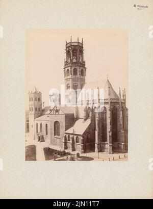 Photographe inconnu, Eglise Saint-Ludgeri à Münster (sans date): Voir. Photo sur carton, 41,3 x 31,8 cm (y compris les bords de numérisation) N.N. : Saint-Ludgeri-Kirche, Münster Banque D'Images