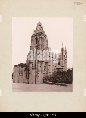 Photographe inconnu, église (sans date): Vue. Photo sur carton, 41,6 x 31,7 cm (y compris les bords de numérisation) N.N. : Kirche Banque D'Images