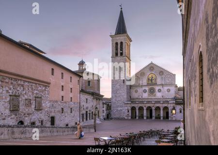 Spoleto, Pérouse, Ombrie, Italie Banque D'Images