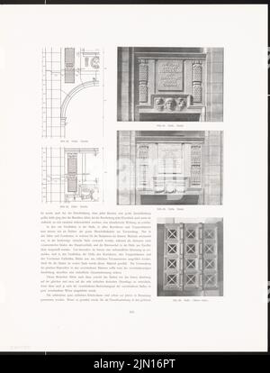 Hoffmann Ludwig (1852-1932), nouvelle maison de ville, Berlin. (De: Nouveaux bâtiments de la ville de Berlin, vol. X, 1911) (1911): Détails Halle. Pression sur le papier, 53,1 x 40,5 cm (y compris les bords de balayage) Hoffmann Ludwig (1852-1932): Neues Stadthaus, Berlin. (AUS: Neubauten der Stadt Berlin, BD X, 1911) Banque D'Images