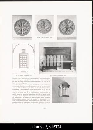 Hoffmann Ludwig (1852-1932), nouvelle maison de ville, Berlin. (De: Nouveaux bâtiments de la ville de Berlin, vol. X, 1911) (1911): Détails. Pression sur le papier, 52,9 x 39,9 cm (y compris les bords de balayage) Hoffmann Ludwig (1852-1932): Neues Stadthaus, Berlin. (AUS: Neubauten der Stadt Berlin, BD X, 1911) Banque D'Images