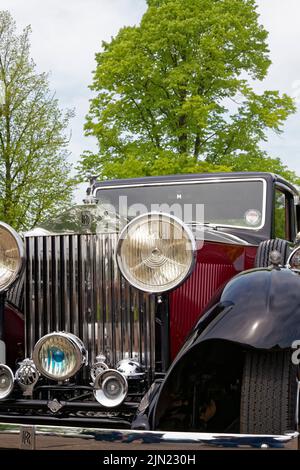 Rolls Royce, gros plan. Banque D'Images